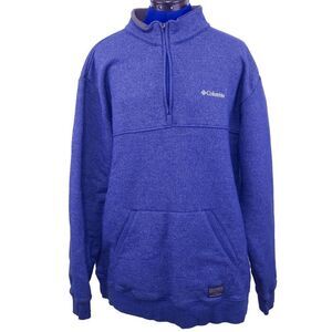 Columbia XXL Great Barlow Basin Half Zip in Blue